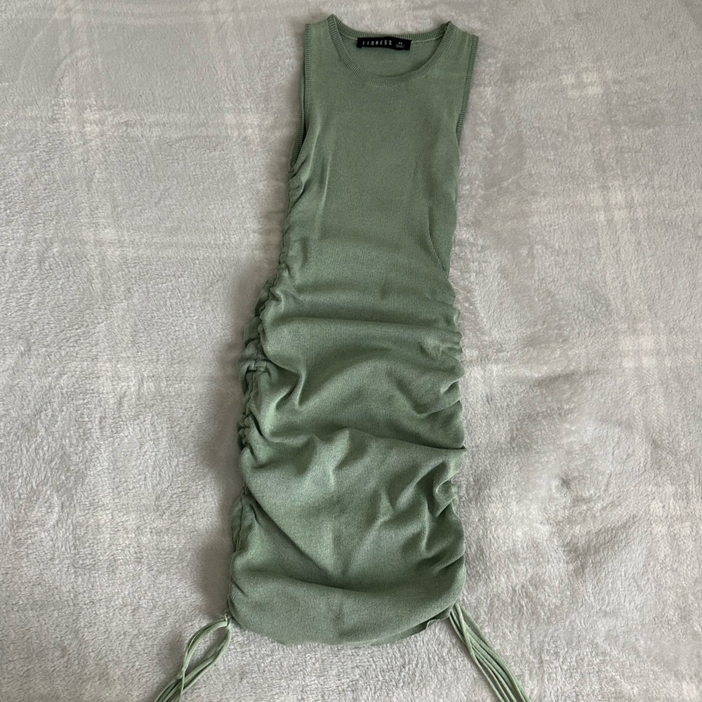 Princess Polly Sage Dress - Picture 4 of 5